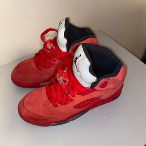JORDAN RETRO 5 suede red